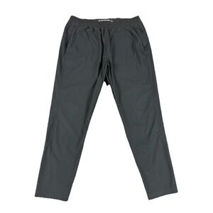 Western Rise Spectrum Jogger Pants Black Stretch Pull on Men's Size Large